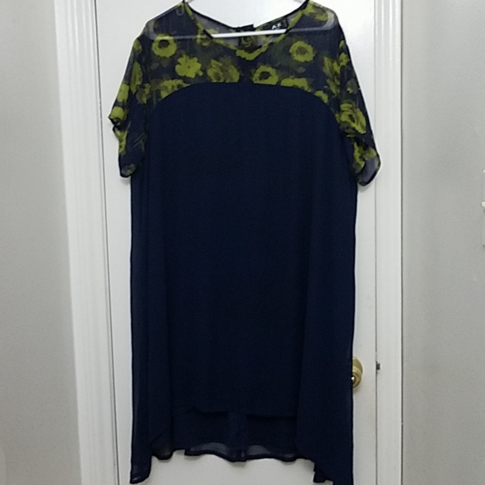 Asos Curve (Armani Exchange) trapeze mini dress